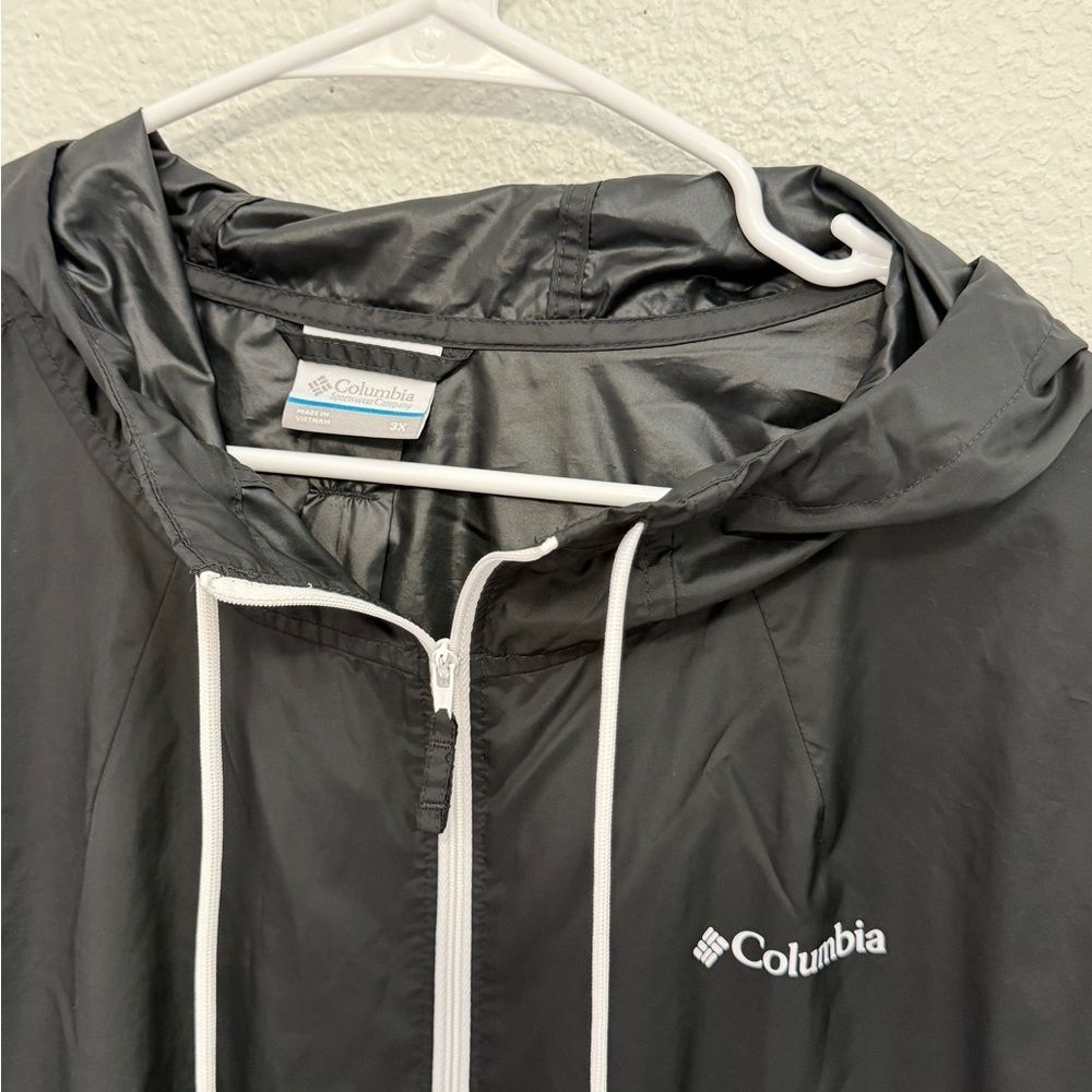 Columbia Black Windbreaker Jacket - Picture 3 of 4